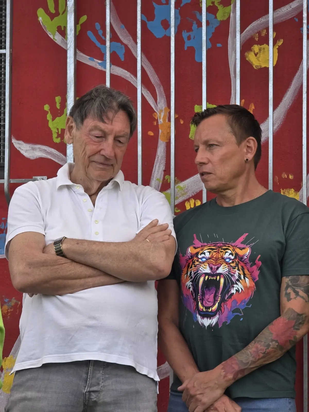 Dieter und Tobi bei der Eröffnung